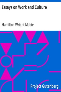 Cover of Essays on Work and Culture