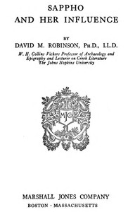 Cover of Sappho and her influence