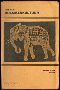Cover of Iets oor die Boesmankultuur 'n Lesing gehou voor die Suid-Afrikaanse Akademie op Stellenbosch, Januarie 1920, en gedruk op las van die Akademie