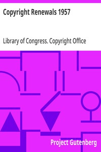 Cover of Copyright Renewals 1957