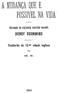 Cover of A mudança que é possivel na vida