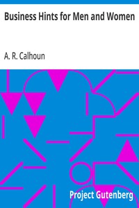 Cover of Business Hints for Men and Women