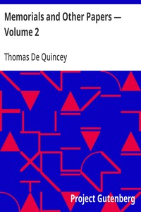 Cover of Memorials and Other Papers — Volume 2