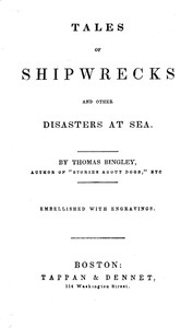 Cover of Tales of Shipwrecks and Other Disasters at Sea
