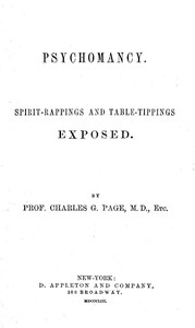 Cover of Psychomancy: Spirit-Rappings and Table-Tippings Exposed