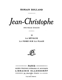 Cover of Jean-Christophe, Volume 2 La Révolte, La Foire sur la Place