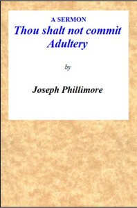 Cover of A Sermon: Thou shalt not commit Adultery