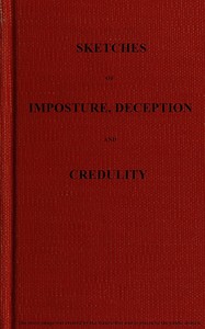 Cover of Sketches of imposture, deception, and credulity