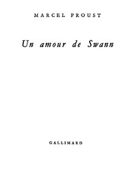 Cover of Un amour de Swann