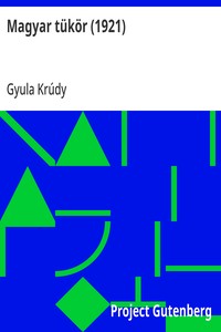 Cover of Magyar tükör (1921)