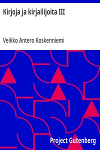 Cover of Kirjoja ja kirjailijoita III