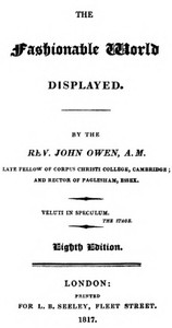 Cover of The Fashionable World Displayed