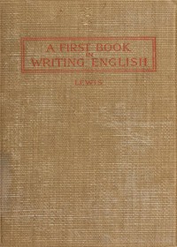 Cover of A First Book in Writing English