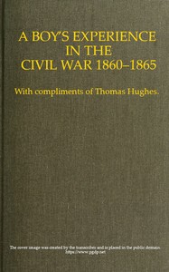 Cover of A Boy's Experience in the Civil War, 1860-1865