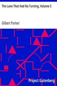 Cover of The Lane That Had No Turning, Volume 3