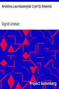 Cover of Kristiina Lauritsantytär 2 (of 3): Emäntä