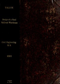 Cover of Design of a Steel Railroad Warehouse
