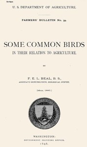 Cover of Some Common Birds in Their Relation to Agriculture