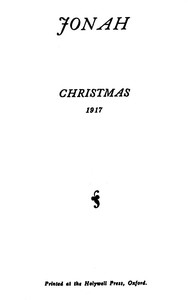 Cover of Jonah Christmas 1917