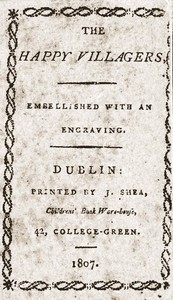 Cover of The happy villagers Embellished with an engraving