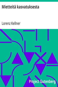 Cover of Mietteitä kasvatuksesta