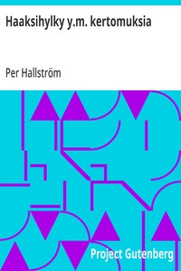 Cover of Haaksihylky y.m. kertomuksia Kokoelmasta "De fyra elementerna"