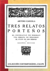 Cover of Tres relatos porteños Segunda edición