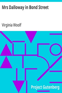 Cover of Mrs Dalloway in Bond Street