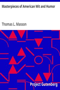 Cover of Masterpieces of American Wit and Humor