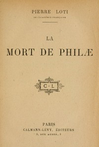 Cover of La mort de Philæ