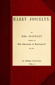 Cover of Harry Joscelyn; vol. 1 of 3