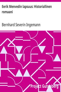 Cover of Eerik Menvedin lapsuus: Historiallinen romaani