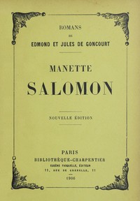 Cover of Manette Salomon