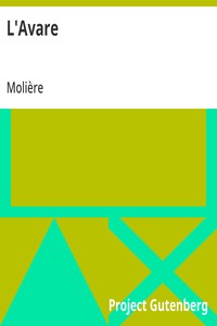 Cover of L'Avare