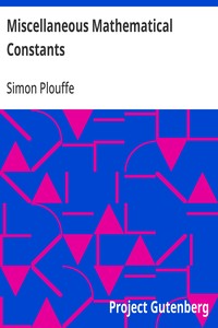 Cover of Miscellaneous Mathematical Constants