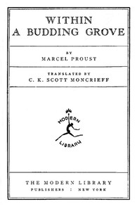Cover of Within a Budding Grove