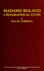 Cover of Madame Roland: A Biographical Study