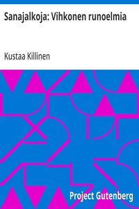 Cover of Sanajalkoja: Vihkonen runoelmia