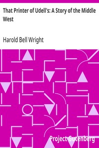 Cover of That Printer of Udell's: A Story of the Middle West