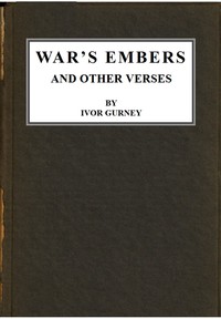 Cover of War's Embers, and Other Verses
