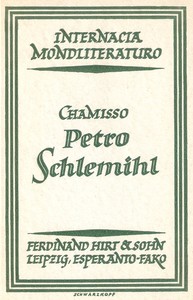 Cover of La mirinda historio de Petro Schlemihl