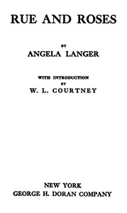 Cover of Rue and Roses