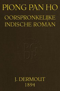 Cover of Piong Pan Ho: Oorspronkelijke Indische roman