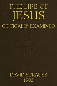 Cover of The Life of Jesus Critically Examined (4th ed.)