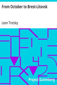 Cover of From October to Brest-Litovsk