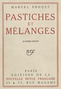 Cover of Pastiches et mélanges