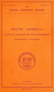 Cover of The National Geographic Magazine, Vol. III. (Complete), 1891