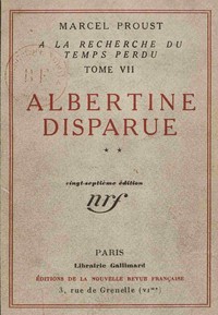 Cover of Albertine disparue Vol 2 (of 2) À la recherche du temps perdu, Tome 7