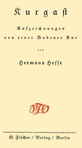 Cover of Kurgast: Aufzeichnungen von einer Badener Kur