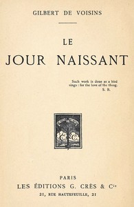 Cover of Le jour naissant